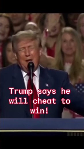President Trump admits he will cheat to win elections! #donaldtrump #trump #facts