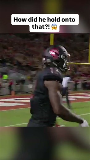 He held on 🤩 #ncstate #accfootball #collegefootball