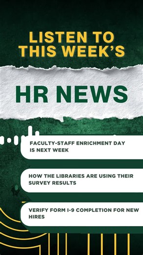 #hrnews #facultystaffenrichment #librarysurvey #i9verification | Human Resources (HR) | George Mason University