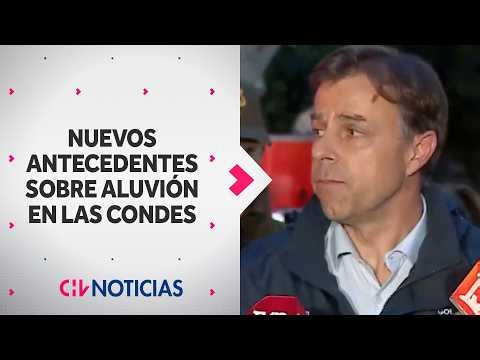 Germán Codina explained the possible "clogging" that may have triggered the mudslide in Las Condes