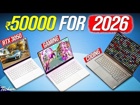 Best Laptop Under 50000 in 2026💥New 14th Gen/AMD 8000 Series Laptops💥Top 5 Laptops Under 50000 2026