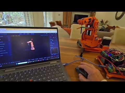 6DOF Small RobotArm 3D Simulator Software