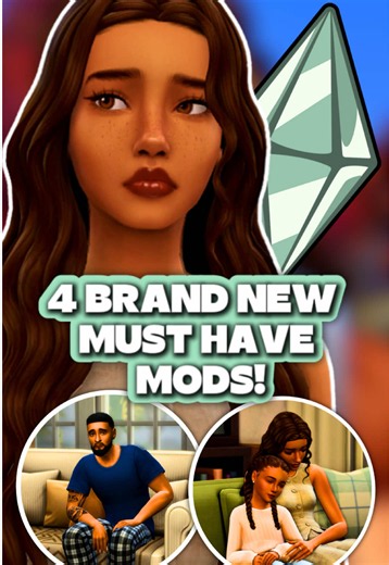 You need these new sims 4 mods! 🤩✨ Here are 4 brand new mods that you do not want to miss out on! 👀 #glimmersimmer #thesims4 #sims4mods #sims4 #simstok