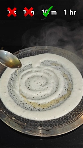 1 Sec to 1 hour dosa 😁 Viral challenge