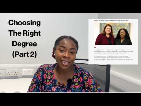 How To Choose The Right Degree | Part 2