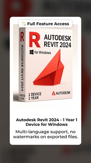 Autodesk Revit 2024 1 Year 1 Device – Only €57.90