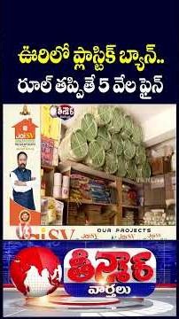 Aluru Village Imposes Plastic Ban, Violators To Pay ₹5,000 Fine | V6 Teenmaar