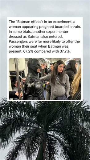 Batman Made People 78% More Likely to Give Up Their Seat 😭🦇