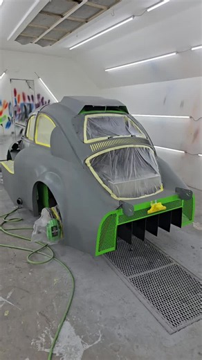 getting ready to lay clear with 12 hr till we roll out still no trans in her yet #fyp #viral #trending #vw #f1