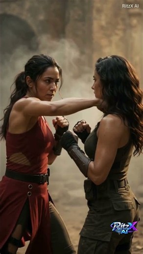 Epic Cinematic Fight Scene | Two Girls in Red Dress Action Short l #shorts #viral #youtubeshorts