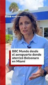 BBC Mundo desde el aeropuerto donde aterrizó Flávio Bolsonaro en Miami