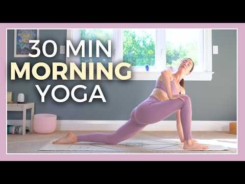 30 min Morning Yoga Flow - Stretch, Breathe & Set Your Intention