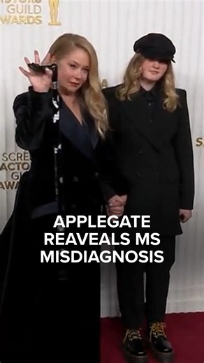 On her podcast, actress Christina Applegate says that her doctor recently informed her she was misdiagnosed and does not have multiple sclerosis. The actress says the news leaves her