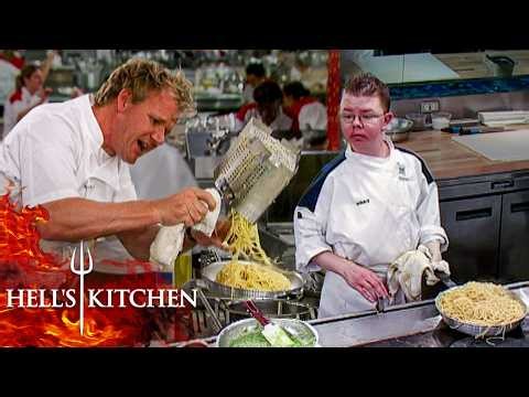 Chef Ramsay’s Fuming as Burnt Fish & Spaghetti Chaos Leaves the Men in Shambles | Hell's Kitchen