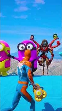 GTA 5 Epic Water Ragdolls | Spider-Man Jumps / Fails ep.898 #shorts