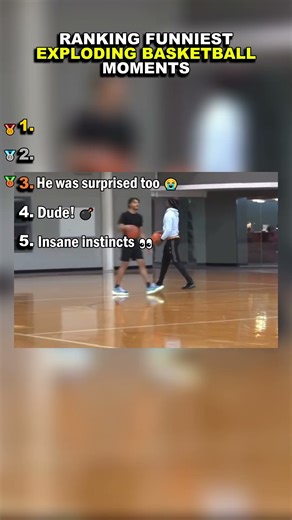 Ranking Funniest Exploding Basketball Moments 🏀 #shorts