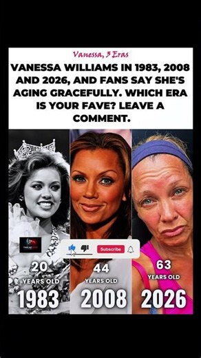 Vanessa Williams across 3 eras: 1983, 2008, and 2026! #shorts #viral #foryou