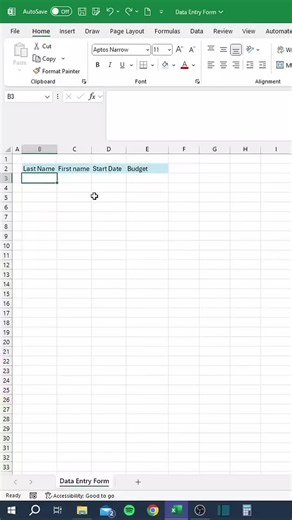 Excel Data Entry Form: Create & Use a Form Quickly