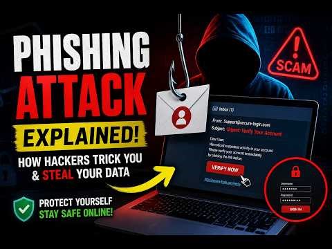 “Phishing Attack Explained: How Hackers Trick You & Steal Your Data (Full Guide)”
