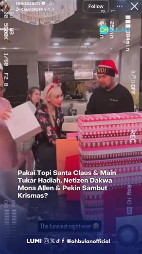 Nama pasangan selebriti Mona Allen dan Pekin Ibrahim menjadi topik bualan dalam kalangan wargamaya apabila mereka didakwa menyambut perayaan Hari Natal, baru-baru ini. #ohbulan #kinitrending #monallen #pekin #harinatal