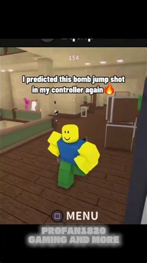Predicting another bomb jump shot in mm2 on my controller🤑 #roblox #shorts #mm2gameplay