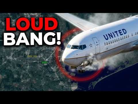 United 737 Hits Unidentified White Object at 8,500ft–Pilots See Flash & Loud Bang, Declare Emergency