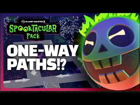 Planet Coaster 2 Finally Has One-Way Paths?! Spooktacular Pack