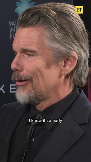 Proud dad Ethan Hawke is loving his front row seat to daughter Maya Hawke’s success. 🥹 | Entertainment Tonight