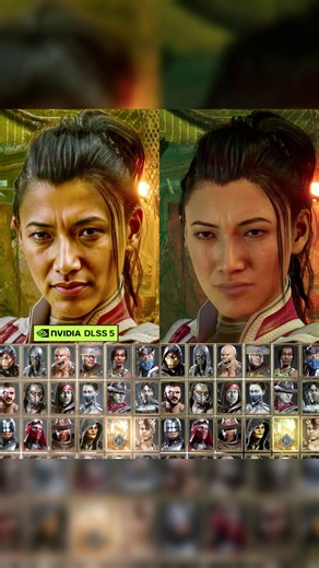 Selecting Li-Mei and Fujin in Dlss 5 Neural Rendering in MkX, Mk11 and Mk1 #mortalkombat #dlss5
