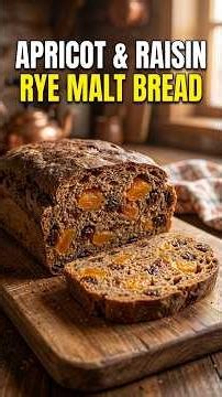 Homemade Rye Bread with Dried Fruit! 🍞🌾 / Домашний ржаной хлеб с курагой и изюмом!