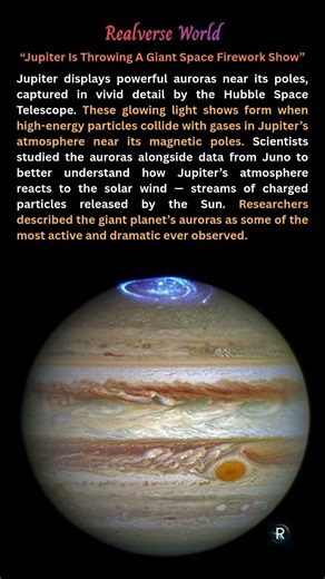 Jupiter Is Throwing A Giant Space Firework Show #space #universe #astronomy #cosmos #science