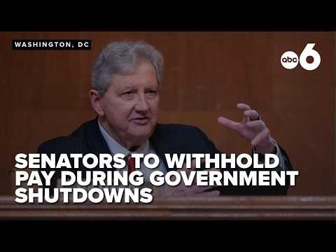 Senate unanimously votes to withhold senators' pay during future shutdowns as frequency grows