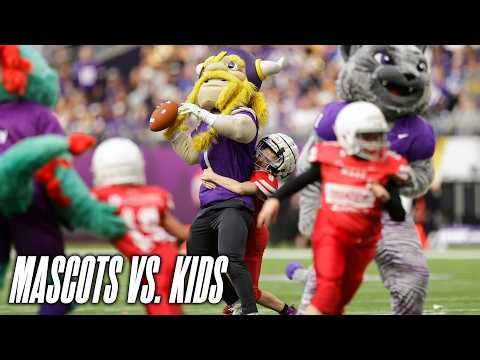 MASSIVE UPSET WIN?! | Mascot vs. Kids Halftime Game