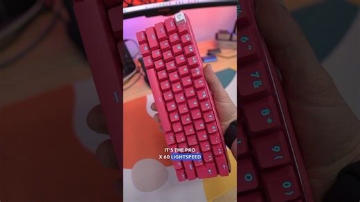 The Logitech G PRO X 60 LIGHTSPEED gaming keyboard!