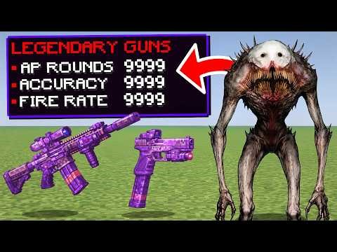 Minecraft, But The Scariest Horror Mods Drop OP GUNS