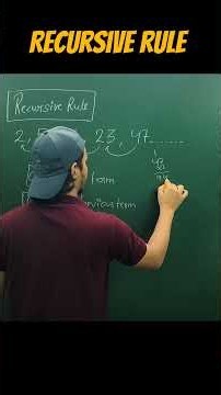 Recursive Rule #mathematics #learning #education #knowledge #maths #mathematics #mathstricks