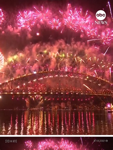 Sydney rang in 2026 with the city's biggest ever fireworks display over the famous Sydney Harbour Bridge. #news #abcnews #fireworks #newyears #newyearseve #sydney #australia