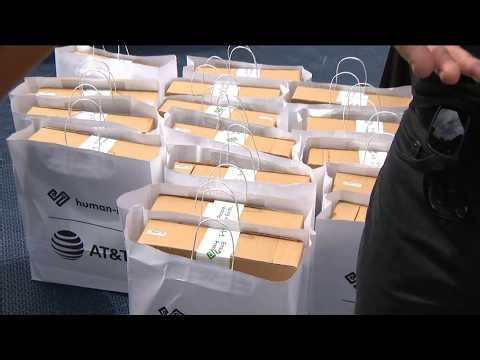 AT&T and Human I-T help YMCA students get backpacks and laptops for upcoming school year