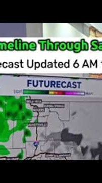 Rain timeline today through Saturday