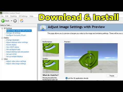 How To Download & Install NVIDIA Control Panel Without Microsoft Store in Windows