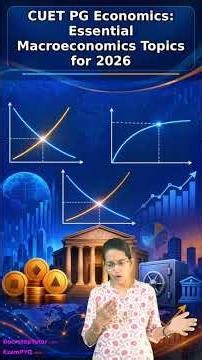📈 CUET PG Economics: Essential Macroeconomics Topics 2026 #Shorts