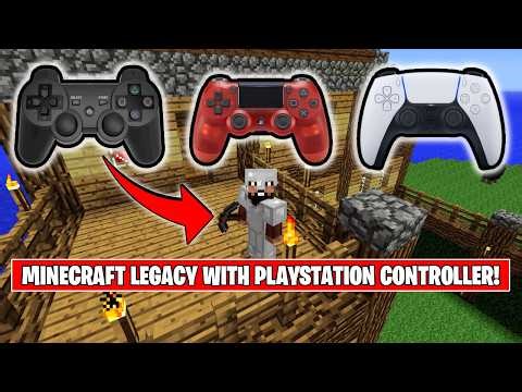 How to play Minecraft Legacy with PlayStation Controller (PS3,PS4,PS5).
