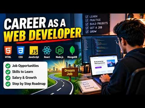Career as a Web Developer in 2026 🚀 | Skills, Salary, Roadmap & Job Opportunities