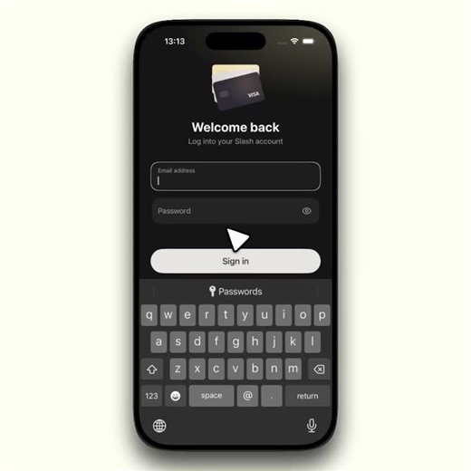Slash Login Input On Focus Animation ✦ React Native ✦ makeitanimated.dev