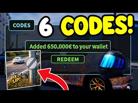 *NEW* ALL WORKING UPDATE 2.0.0 CODES FOR FIX IT UP IN 2026! ROBLOX FIX IT UP CODES