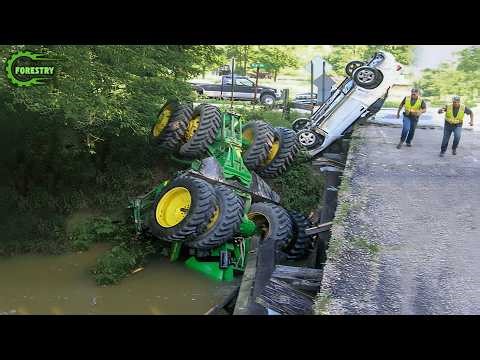 Dangerous Idiots Tractor Fails | Extreme Heavy Equipment Idiots at Work #4