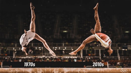Comaneci vs Biles: Two eras of gymnastics + first Yurchenko double pike 💪