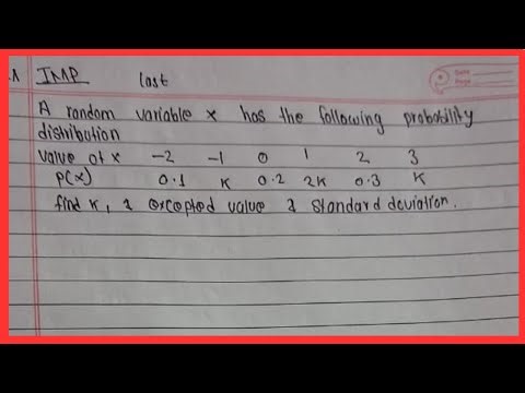Random Variable part 2 || pu || 4 th sem
