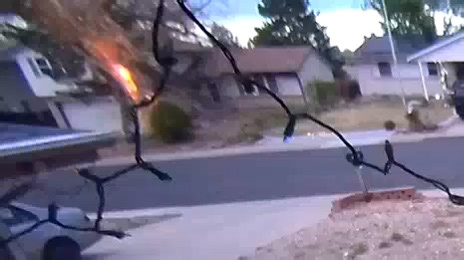 Video shows tree exploding in Aurora after it’s struck by lightning