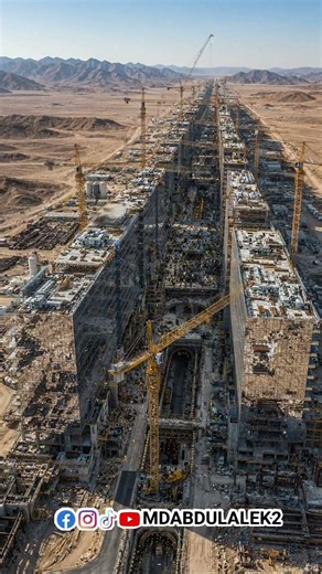 Building The Line 🇸🇦 | NEOM Mega Project Construction Timelapse | Future City | Vision 2030 #theline